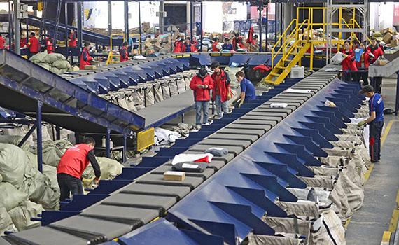 智能分揀助力物流行業輸送八方