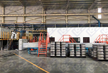 Casting section conveyor line