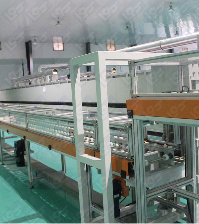 Lithium electric furnace track line