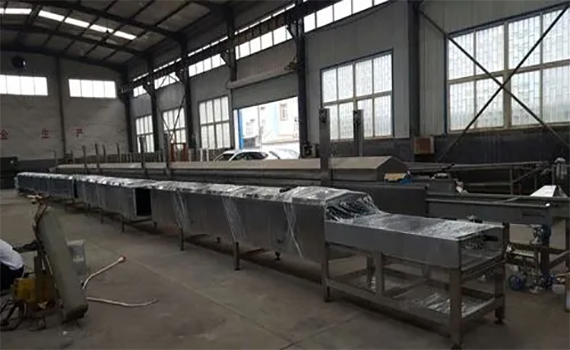 全自動(dòng)油炸流水線介紹