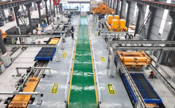 高鐵建設再添新利器 湖北天門建成投產雙塊式軌枕生產線