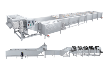 解凍清洗流水線