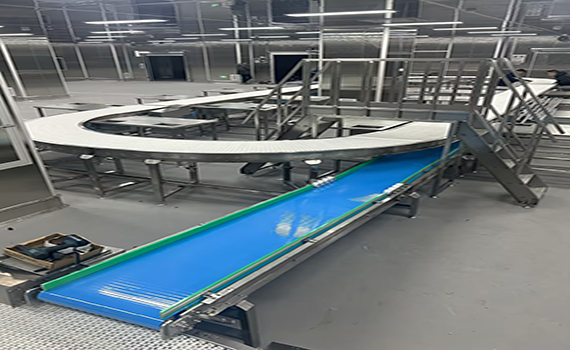 食品生產流水線加速器--皮帶網帶輸送線